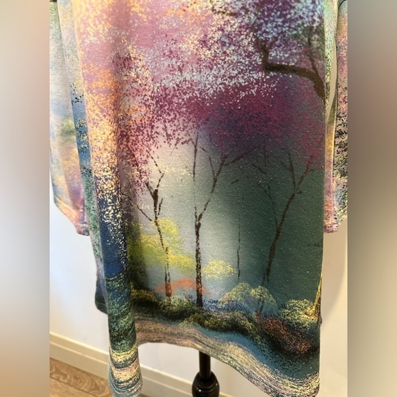 Scenic Print Women's Sweater - Picture 2 of 7
